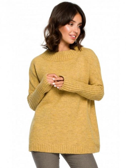 BK009 Dolman sleeve pullover  UNI EÚ tmavo žltá