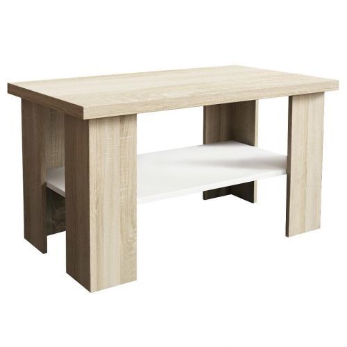 Konferenčný stolík Olga biely/sonoma