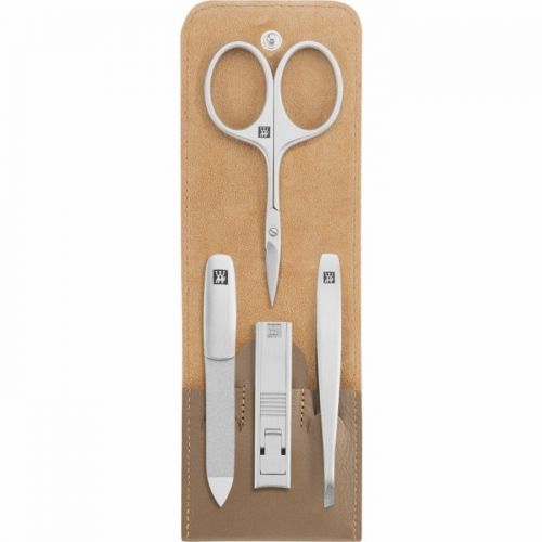 Zwilling TWINOX manikúra Taupe, hnedosivá koža, 4 ks