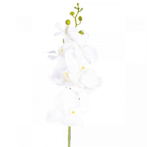 Umelá Orchidea čisto biela, 86 cm