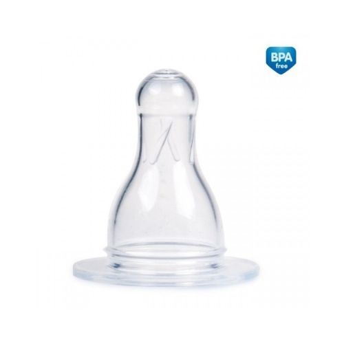 Canpol babies Cumlík na fľašu silikón okrúhly Mini (0m+), 2 ks