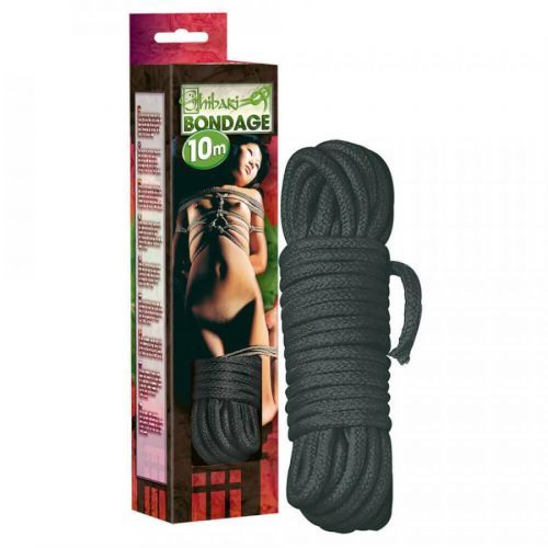 Bondage lano - 10m (čierna)