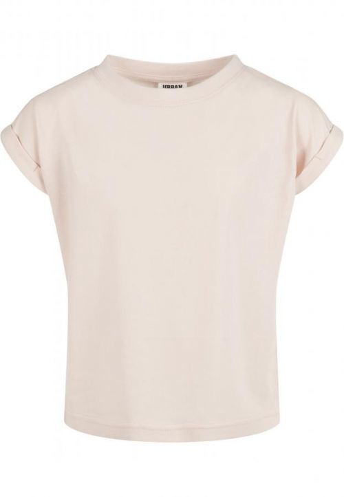 Urban Classics Girls Organic Extended Shoulder Tee pink - 110/116