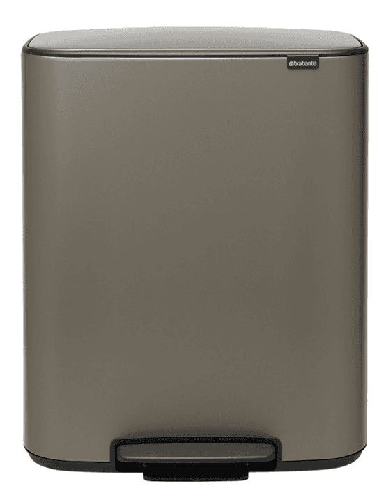 Pedálový odpadkový kôš Bo Brabantia platinový 2 x 30 l
