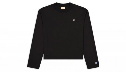 Champion Long Sleeve Jersey Top čierne 114235-KK001