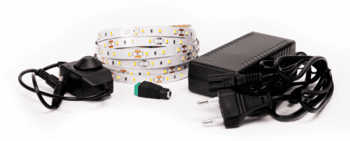 LED Solution LED pásik 12W/m 12V bez krytia IP20 5 metrov + adaptér 72W + manuálny stmievač Farba svetla: Extra teplá biela 07700_05310_06102