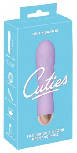 Cuties Mini - cordless, waterproof, lattice vibrator (purple)