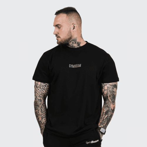GymBeam Tričko FIT Black  S