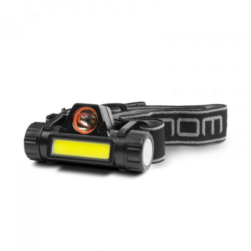 COB+SMD LED čelovka - s akumulátorom