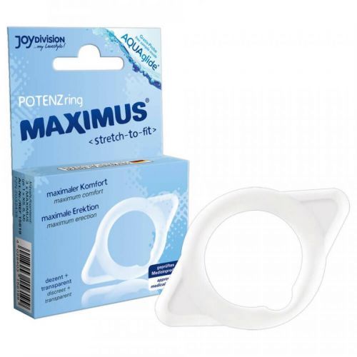 Maximus krúžok na penis - priesvitný (1,6 cm)
