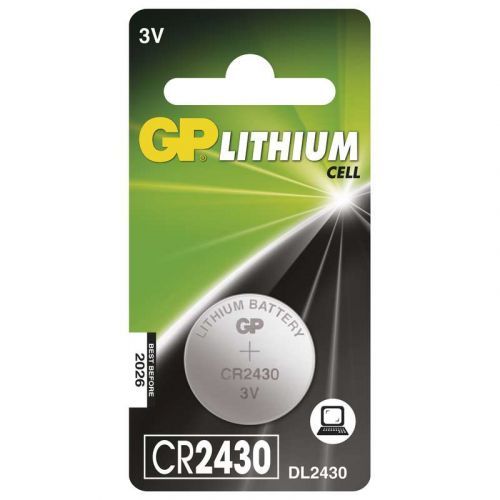 Gombíková batéria GP Lithium, typ CR2430, 5 kusov