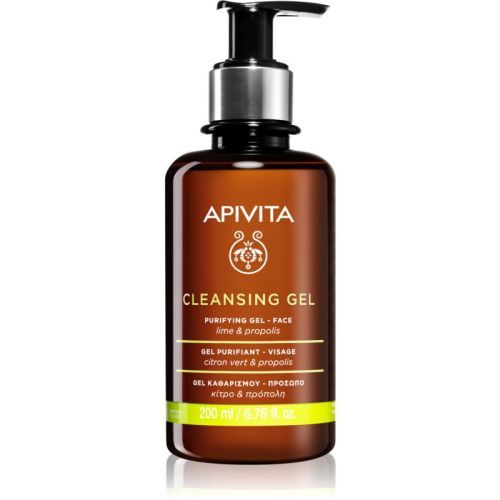 Apivita Cleansing Propolis & Lime čistiaci gél pre mastnú a zmiešanú pleť 200 ml