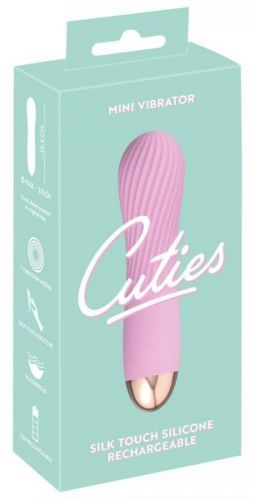 Cuties Mini - cordless, waterproof, spiral vibrator (pink)