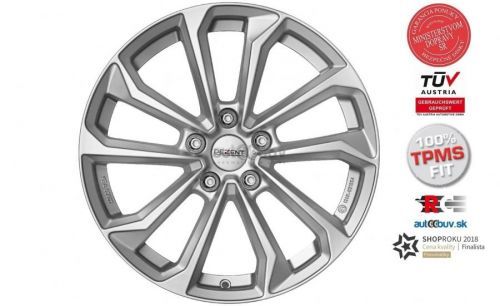 DEZENT KS silver 7.50x18 5x114.30 ET45