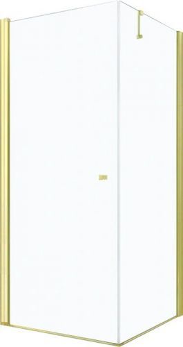 MEXEN/S - PRETORIA sprchovací kút 70x100 cm, transparent, zlatá 852-070-100-50-00