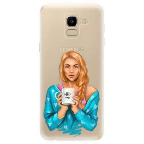 Odolné silikónové puzdro iSaprio - Coffe Now - Redhead - Samsung Galaxy J6