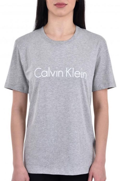 Dámske tričko QS6105E- XS9 - Šedá - Calvin Klein šedá S