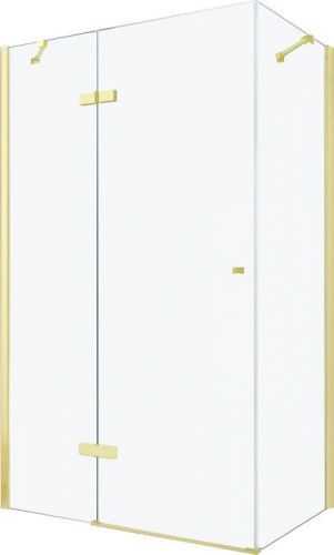 MEXEN/S - ROMA sprchovací kút 70x100 cm, transparent, zlatá 854-070-100-50-00