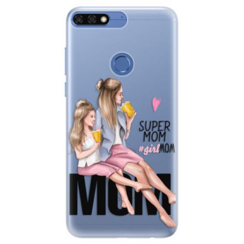 Silikónové puzdro iSaprio - Milk Shake - Blond - Huawei Honor 7C