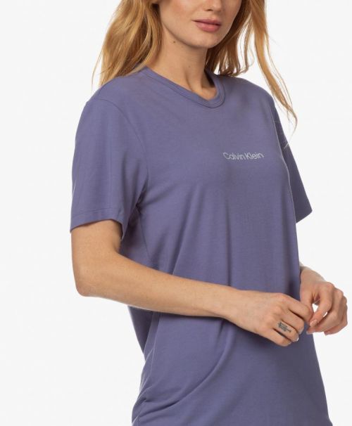Dámske tričko Lounge QS6756E - VDD - Čučoriedková - Calvin Klein čučoriedky M