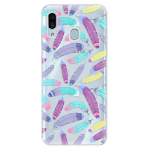 Silikónové puzdro iSaprio - Feather Pattern 01 - Samsung Galaxy A30