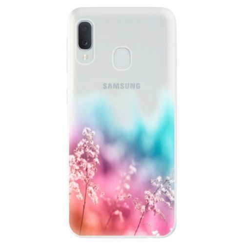 Odolné silikónové puzdro iSaprio - Rainbow Grass - Samsung Galaxy A20e
