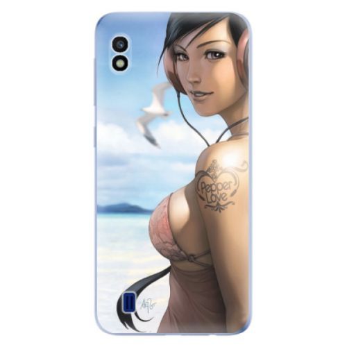 Odolné silikónové puzdro iSaprio - Girl 02 - Samsung Galaxy A10