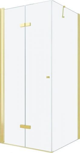 MEXEN/S - LIMA sprchovací kút 70x100 cm, transparent, zlatá 856-070-100-50-00