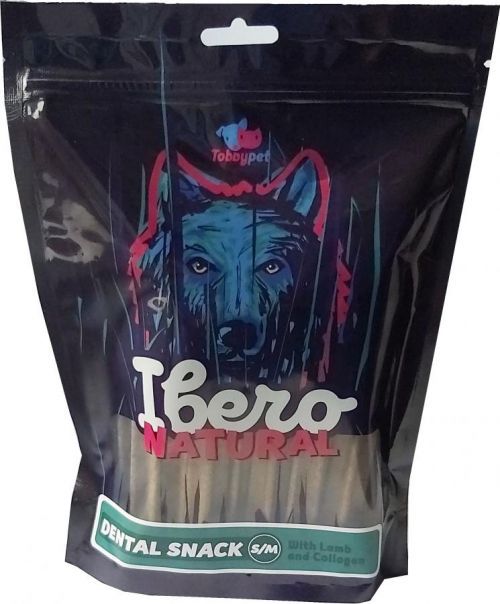 Ibero natural DENTAL SNACK s jahňacím a kolagénom - S/M - 20ks