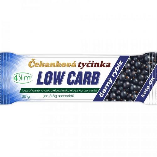 4Slim Low Carb čakanková tyčinka 35 g variant: čierne ríbezle
