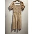 Krátke šaty Fashion brands  53176-BEIGE