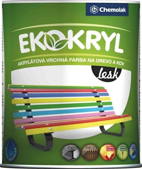 Chemolak Ekokryl Lesk 0260 Hnedy Tm. 0,6l