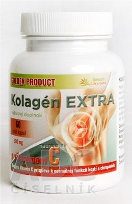 Pavol Kurbel GOLDEN PRODUCT Kolagén EXTRA s vitamínom C 40 mg cps 1x60 ks