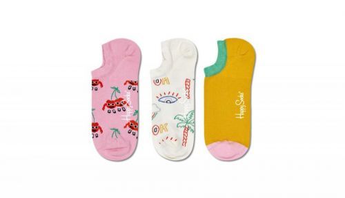 Happy Socks 3-Pack Cherry Mates No Show Sock farebné CMA39-3000