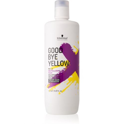 Schwarzkopf Professional Good Bye Yellow šampón neutralizujúci žlté tóny pre farbené a melírované vlasy 1000 ml