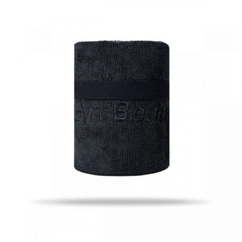 GymBeam Športový uterák z mikrovlákna Large Black