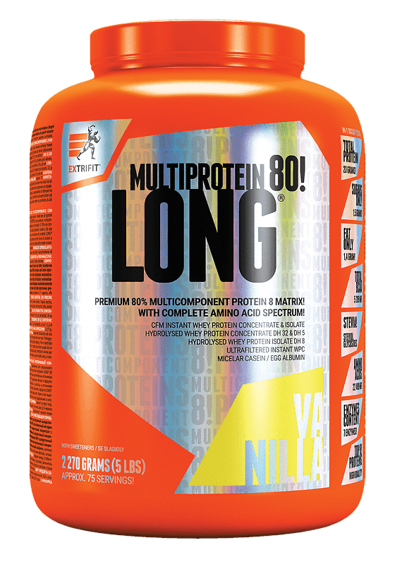 Extrifit Long 80 Multiprotein 2270 g variant: čučoriedka