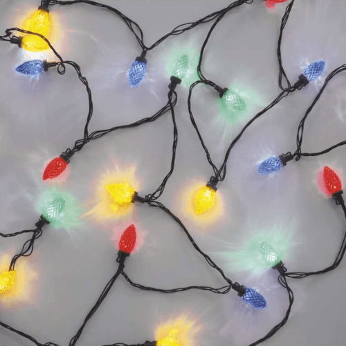 Vianočné osvetlenie EMOS 50 LED řetěz, barevné žárovky, 9,8 m, multicolor, multifunkce (D5ZM01) barva drátu: zelená
barva světla: multicolor
časovač: