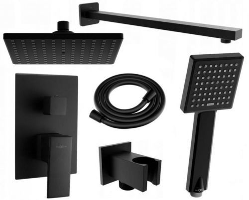 MEXEN/S - Uno DR45 sprchová zostava podomietková, čierna 71435DR45-70