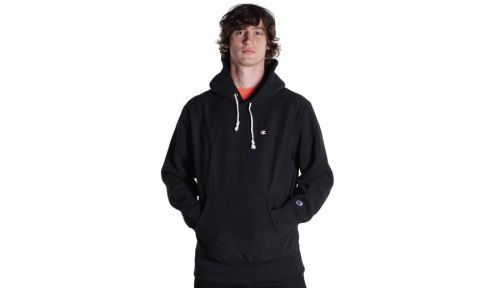 Champion Reverse Weave Hooded Sweatshirt čierne 216496-KK001