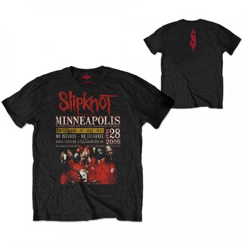 Slipknot - Tričko Minneapolis '09 - Muž, Unisex, Čierna, L