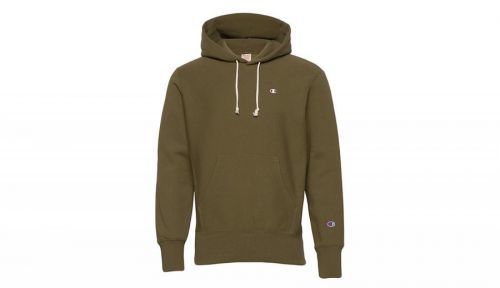 Champion Reverse Weave Hooded Sweatshirt zelené 216496-GS556