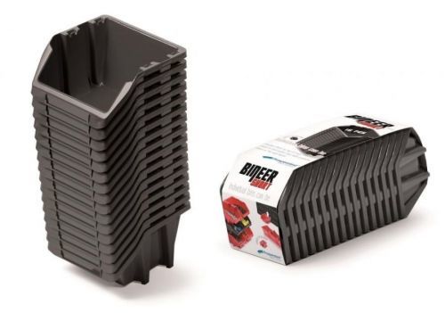 Set úložných boxů 16ks Ziron 234x77x92 černý