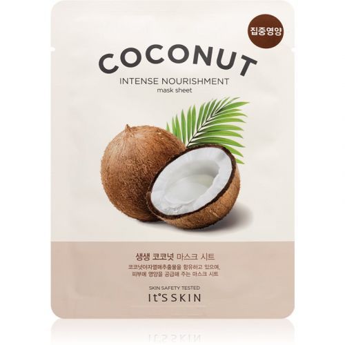 It's Skin The Fresh Mask Coconut plátenná maska s vysoko hydratačným a vyživujúcim účinkom 18 g