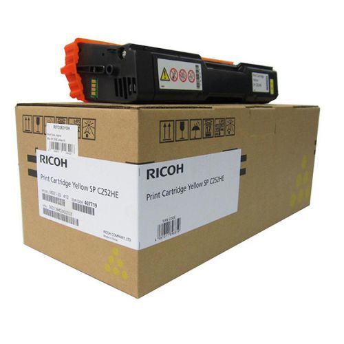 Ricoh originál toner 407719, 407656, yellow, 6000str., Ricoh Aficio SPC 252DN,SPC252SF
