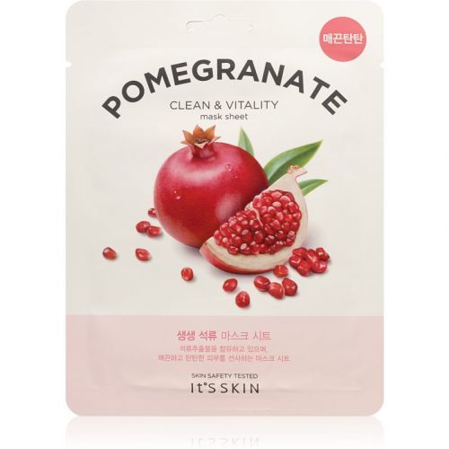 It's Skin The Fresh Mask Pomegranate plátenná maska pre rozjasnenie a vitalitu pleti 20 g