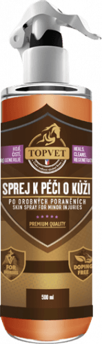 TOPVET Sprej pre starostlivosť o kožu po drobných poraneniach - pre kone 500 ml 500 ml