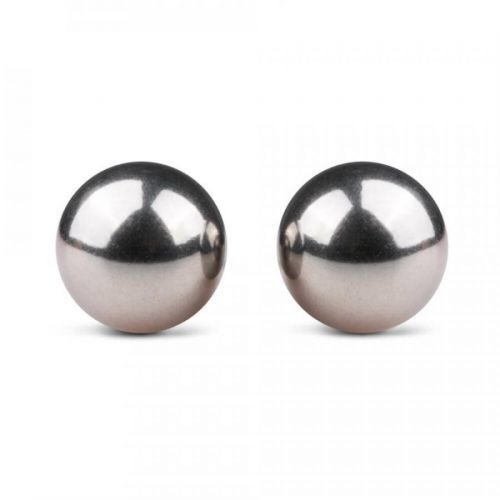 Silver ben wa balls - 19mm
