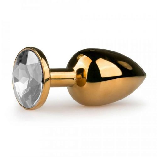 Metal Butt Plug No. 1 - GoldClear
