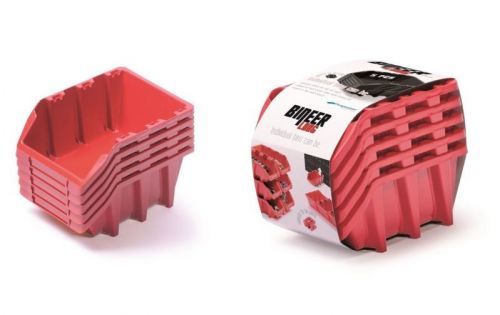 Set úložných boxů 5ks Ziron 198x118x155 červený